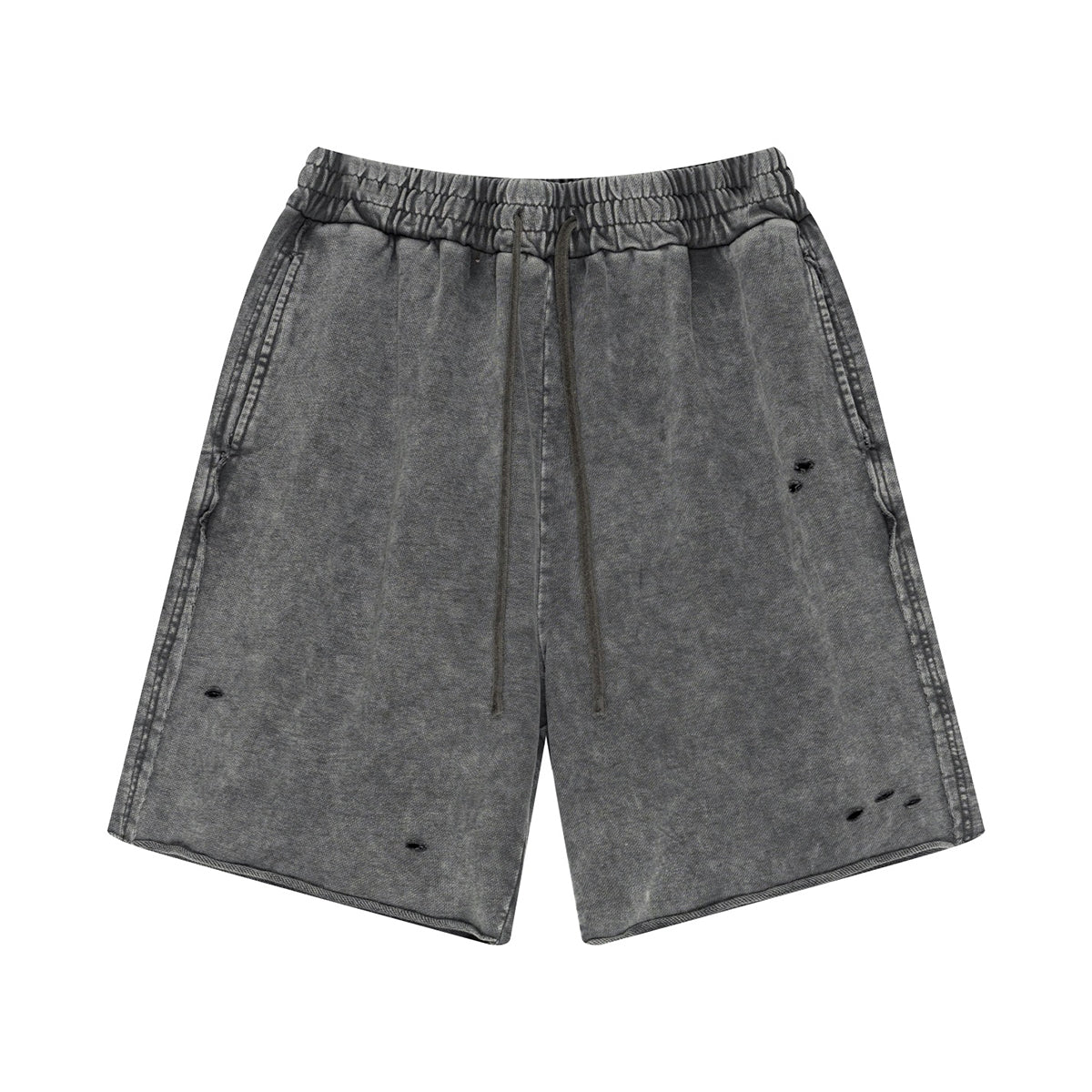 Raw Edge Destructive Short Pants-INNBLAC Fashion Apparel