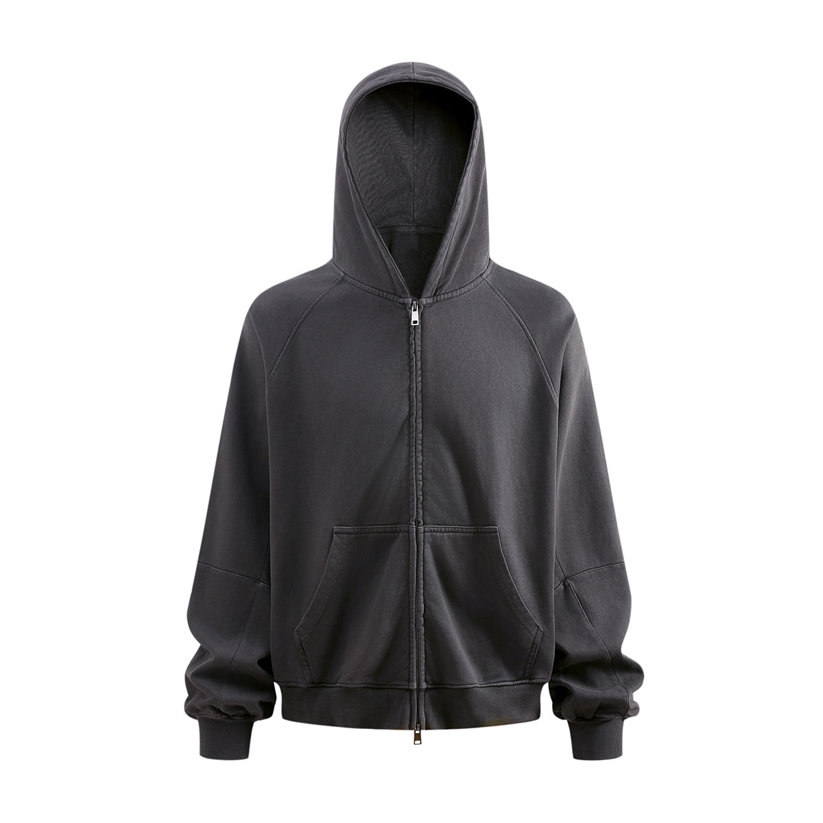 Heavyweight Washed Cotton Boxy Hoodie