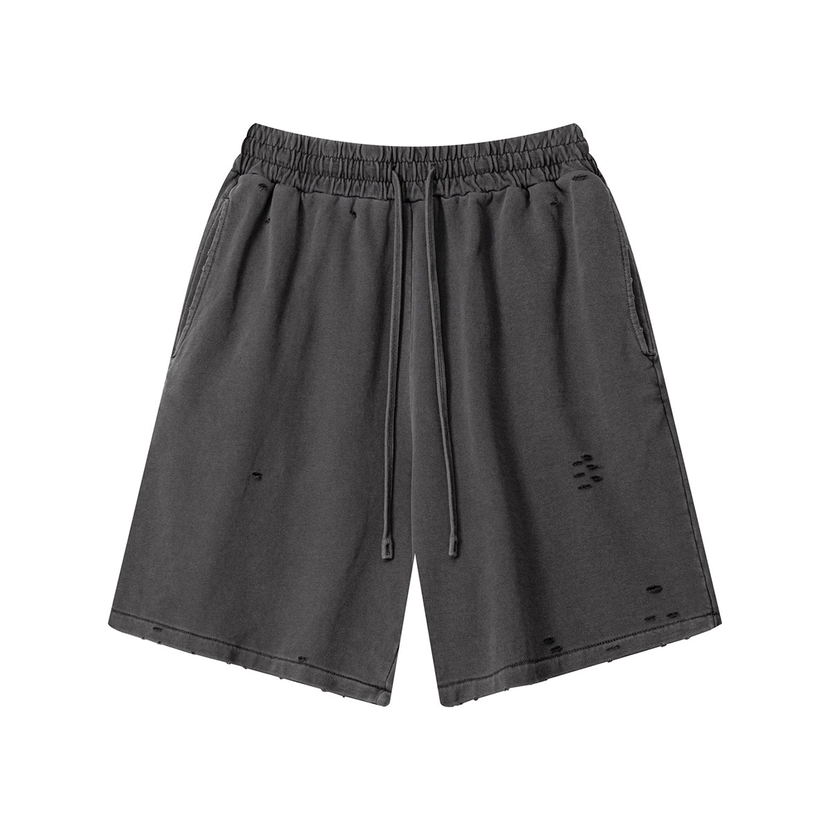 Vintage Wash Destructive Shorts-INNBLAC Fashion Apparel