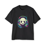 Panda With Headphones Vintage Graphic Tee-INNBLAC Fashion Apparel