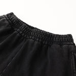 Vintage Wash Distressed Barrel Leg Pants