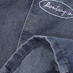 Bermudas vaqueras rasgadas con parches de camuflaje