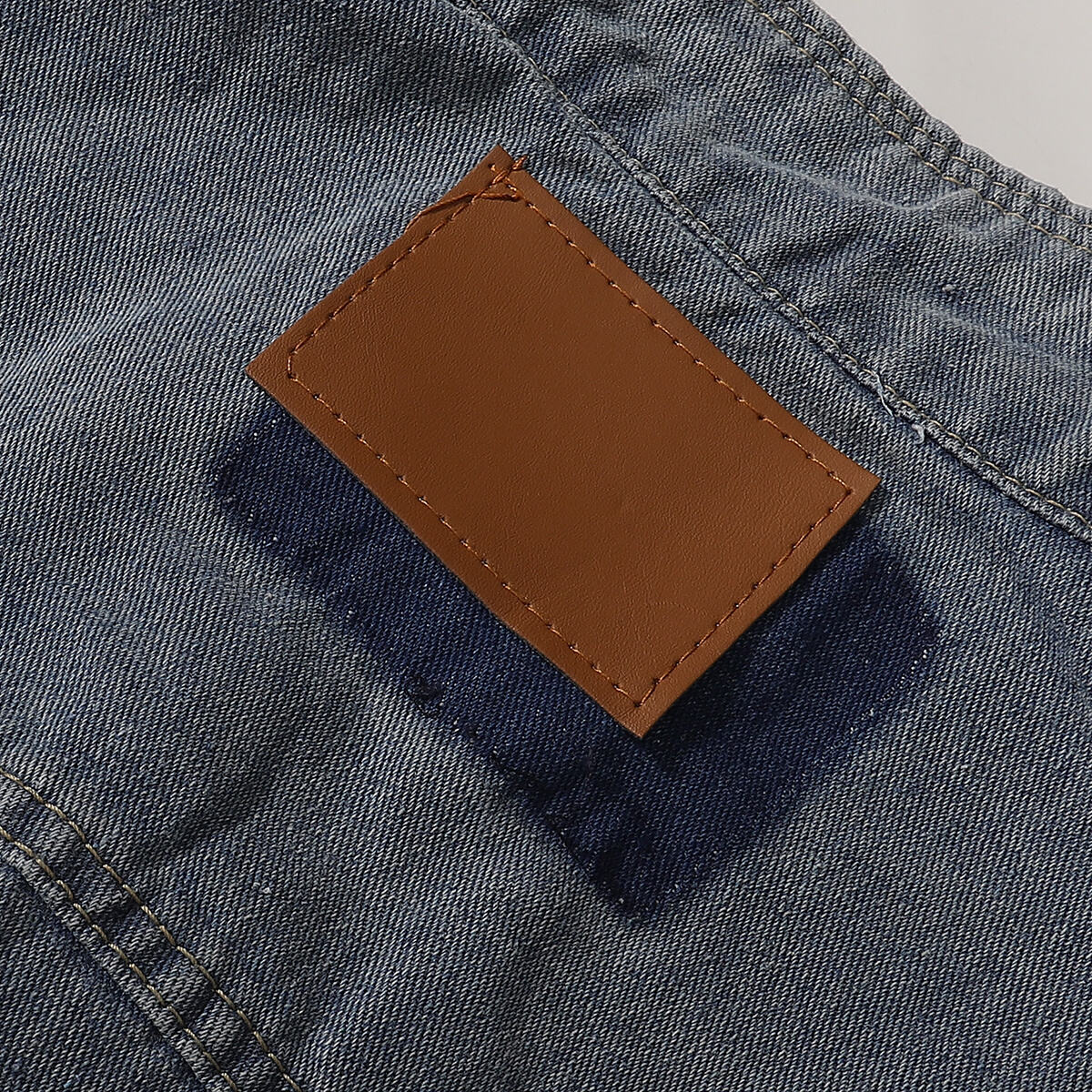 Zip-Up Washed Denim Jacket