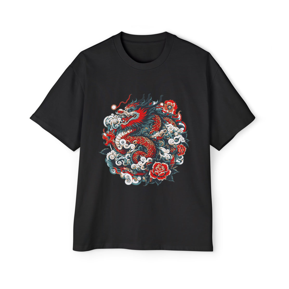 Chinese Dragon Graphic Tee-INNBLAC Fashion Apparel