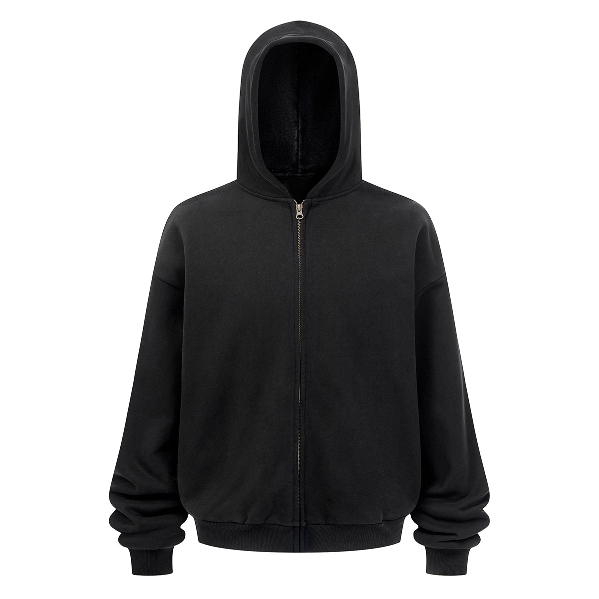 Fleece Lined Full Zip Front Hoodie