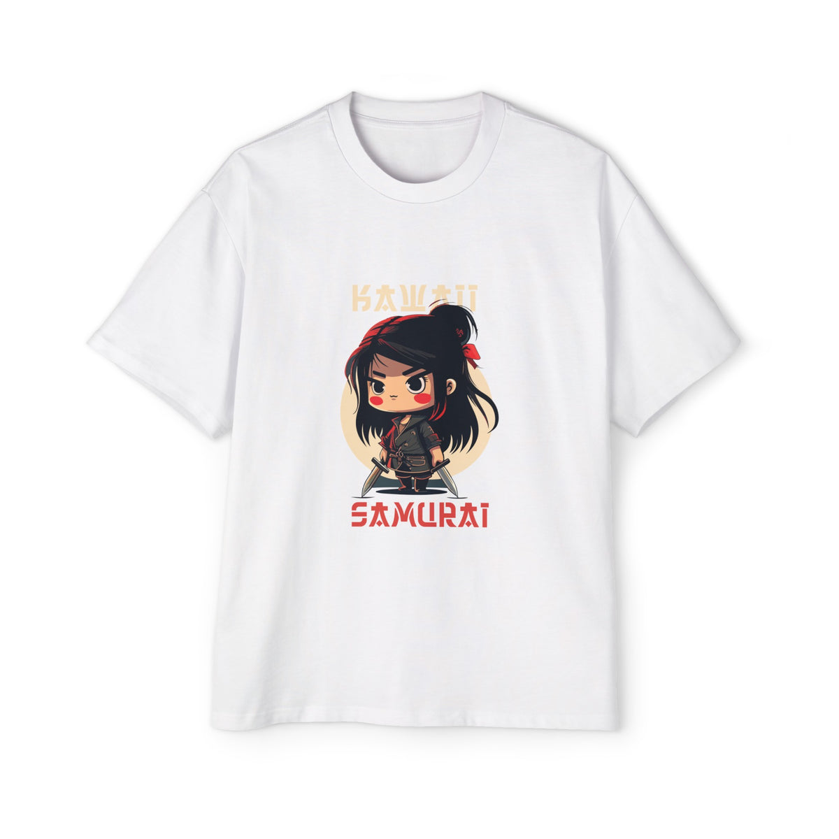 Kawaii Samurai Graphic Tee-INNBLAC Fashion Apparel