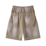 Casual Drawstring Double Waistband Shorts