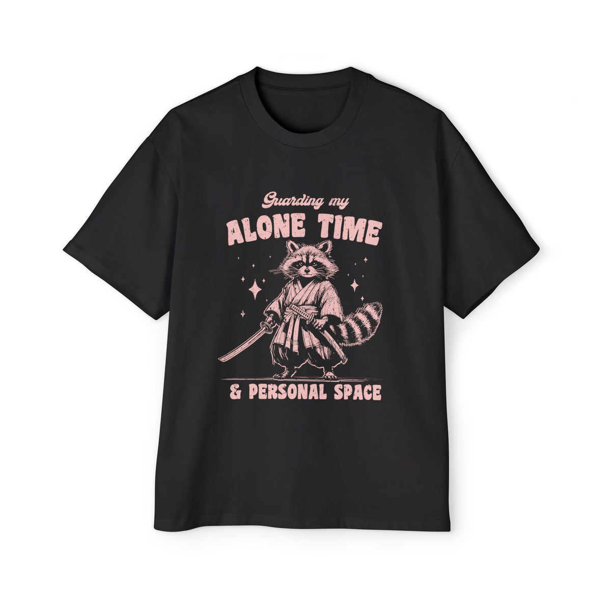 Samurai Raccoon Graphic Tee-INNBLAC Fashion Apparel