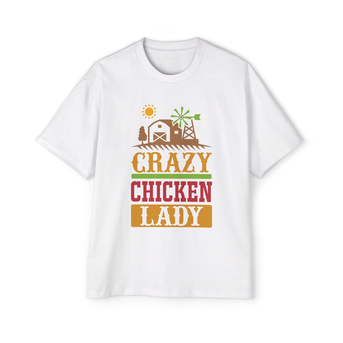 Crazy Chicken Lady Graphic Tee-INNBLAC Fashion Apparel