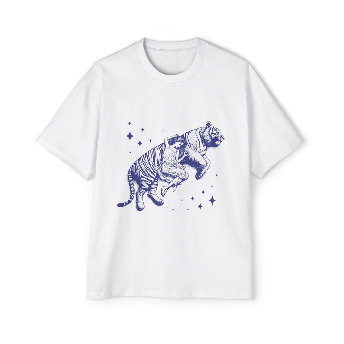 Girl & Tiger Graphic Tee-INNBLAC Fashion Apparel
