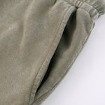 Washed Faded Cotton Sweatshorts