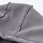 Double Slider Fleece Kangaroo Pocket Hoodie