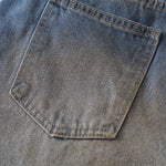 Loose Fit Embroidered Patch Distressed Jeans