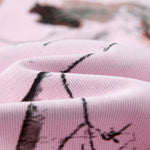 Nature Inspired Pink Camo Leaf Print Casual Tank