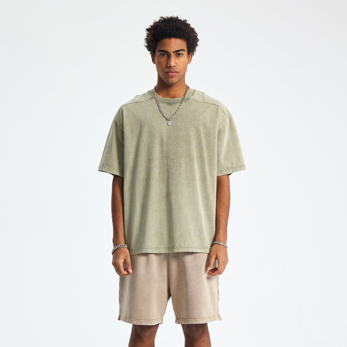 Vintage Washed Patchwork T Shirt 8oz