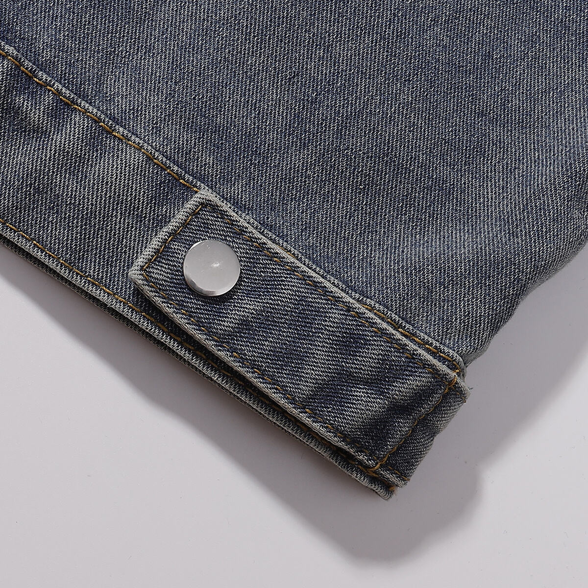 Zip-Up Baggy Denim Jacket