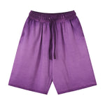 Washed Faded Cotton Short Pants