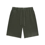 Washed Faded Cotton Sweatshorts