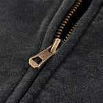 Vintage Washed Zip Collar Jacket