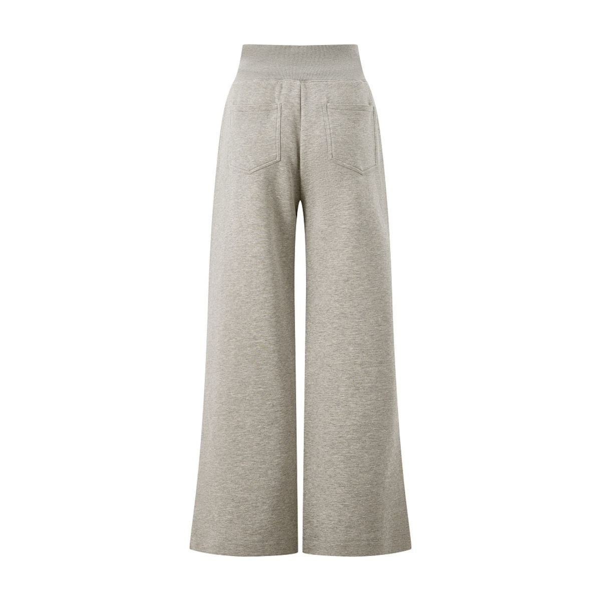 Quiet‑Luxury Old Money Heather Ribbed Waist‑Tapered Trousers