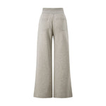 Quiet‑Luxury Old Money Heather Ribbed Waist‑Tapered Trousers