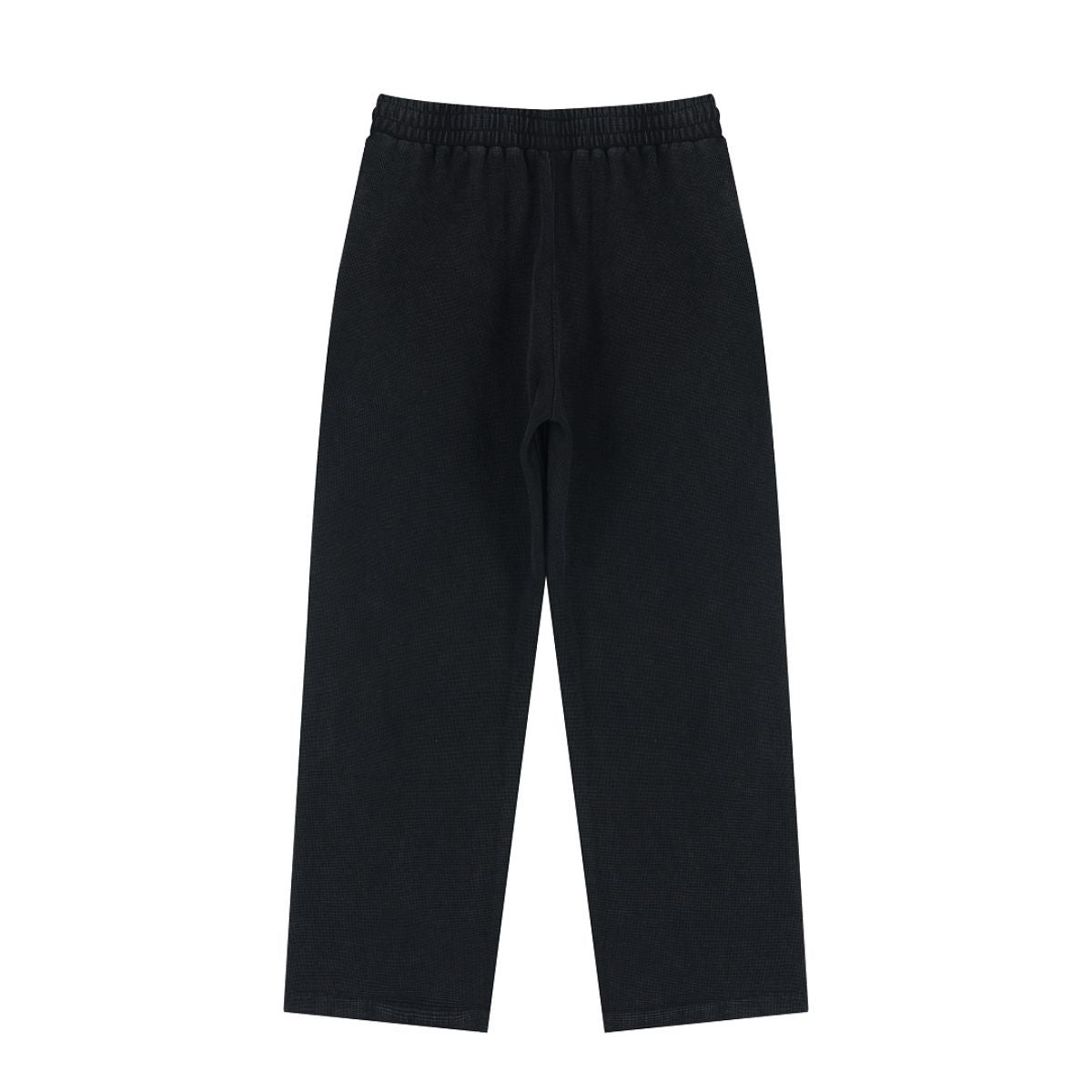 Waffle Texture Relaxed Fit Casual Pants