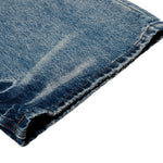 Men's Washed Vintage Loose Straight-Leg Denim Jeans with Distressed Details