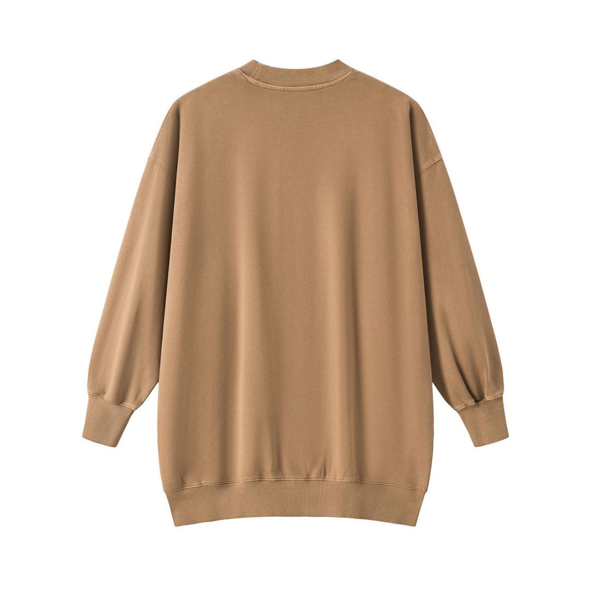 Heavyweight Cotton Washed Vintage Mid‑Length Sweatshirt