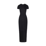 Vintage Wash Ribbed Tee Maxi Dress