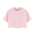 Snowflake Washed Boxy Cropped Cotton Tee 2026