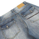 Constructed Decorative Pocket Relaxed Fit Jeans
