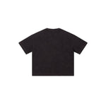 Camiseta destructiva de peso pesado con borde crudo de 10 oz