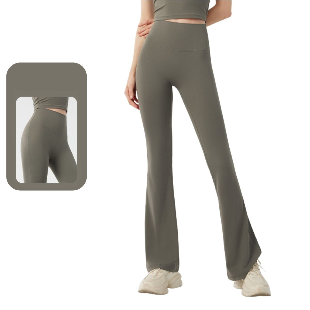Buttery-Soft Flare Leggings for Women Tummy Control Workout Pants