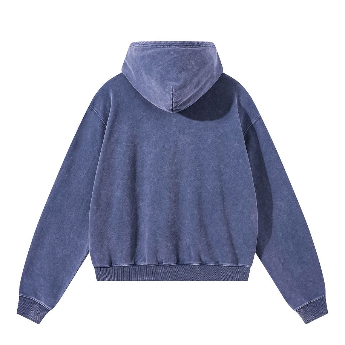 Snow Wash Vintage Distressed Ripped Hoodie