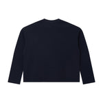 260G Waffle Knit Boxy Long Sleeve Tee