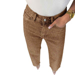 Y2K High WaistedStretch Rhinestone Wide Leg Jeans
