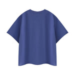 Snowflake Washed Raw Edge Boxy Cropped Tee