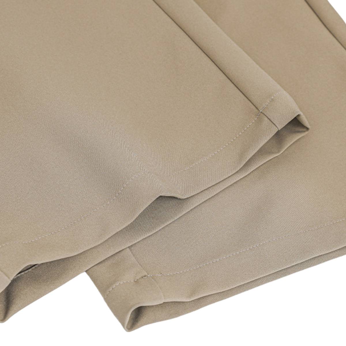 Premium Plain Pleated Seam Drape Wide Fit Stretch Pants