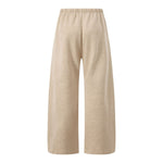 Quiet‑Luxury Old‑Money Heather Tailored Straight‑Leg Trousers