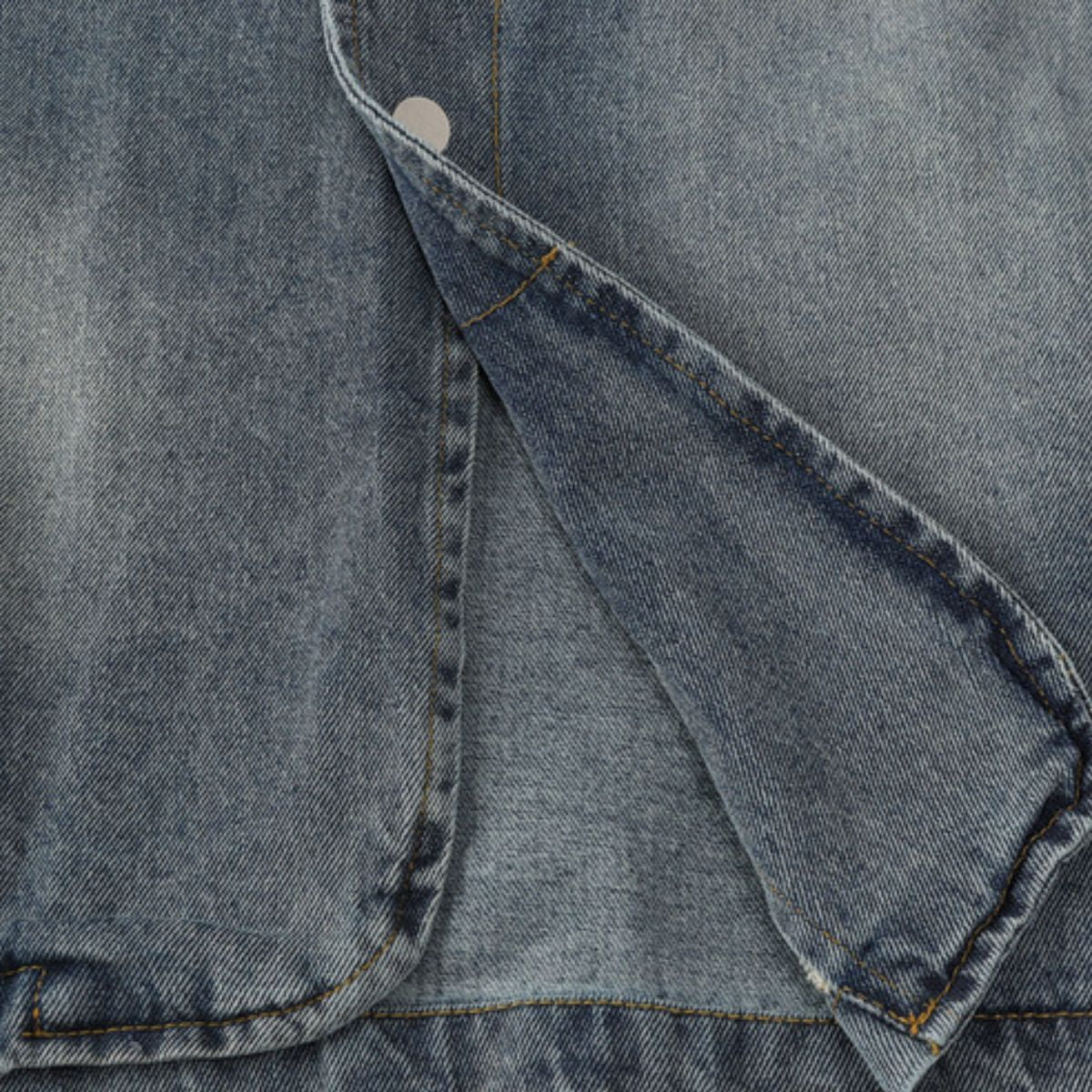 Heavy Washed Distressed Retro Simple Casual Denim Jacket