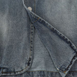 Heavy Washed Distressed Retro Simple Casual Denim Jacket