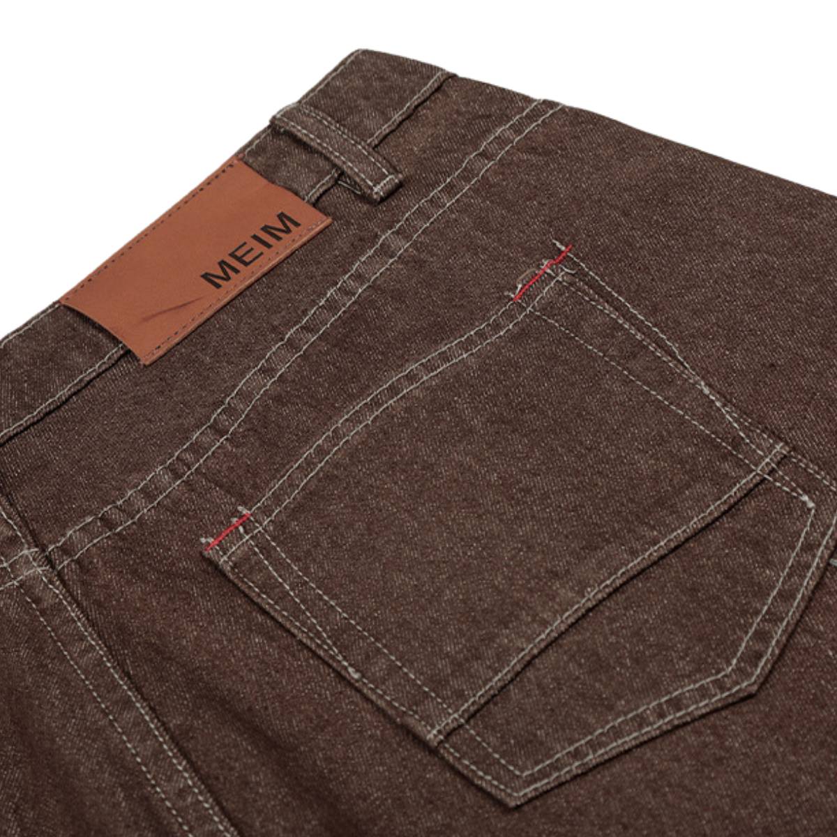 Vintage Washed Curved Seam Baggy Wide-Leg Cargo Jeans