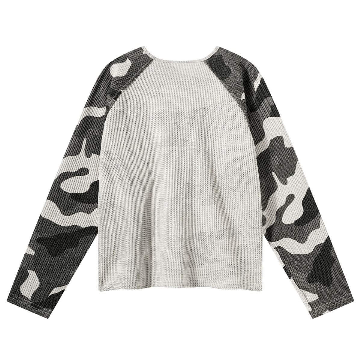 Reversible Double-Sided Waffle Camo Long Sleeve Shirt