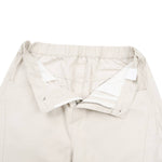 Pantalones de algodón con pierna ancha y color liso
