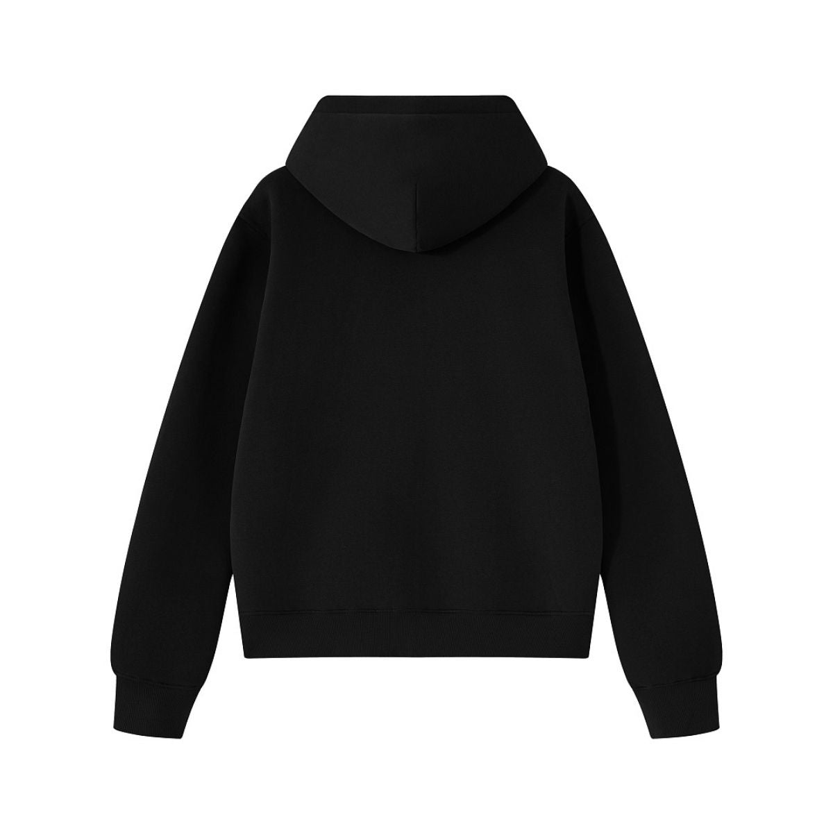Fleece‑Lined Zip Up Vintage Regular Fit Hoodie