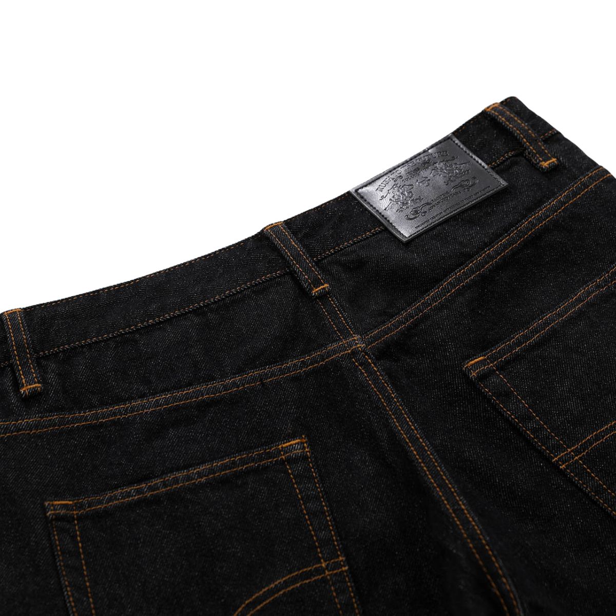 Raw Denim Metal Detail Flare Jeans