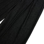 Creased Raw Denim Straight‑Leg Jeans