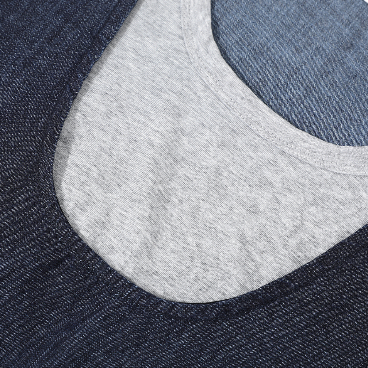 Mock Two-Piece Sleeveless A-Line Dress