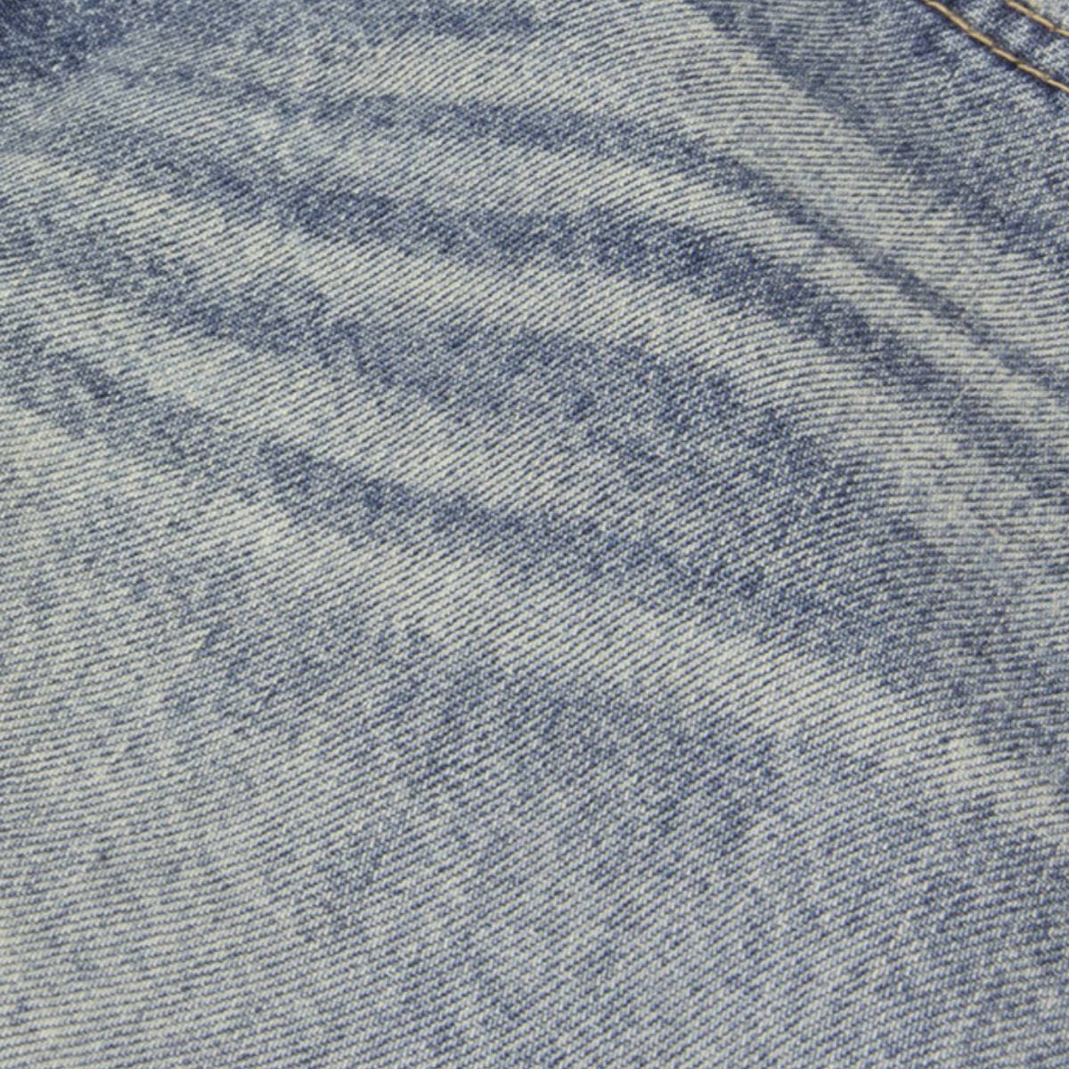 Vintage Washed Distressed Wide Leg Straight Jeans