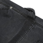 Men's Distressed Punk Cargo Pants �Loose Wide-Leg Streetwear